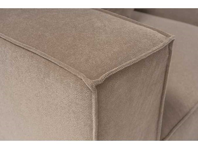 Xxl modulaire hoekbank cappuccino in linnen 430 cm - rechts - afbeelding 4 van  18