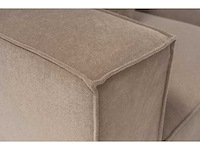 Xxl modulaire hoekbank cappuccino in linnen 430 cm - rechts - afbeelding 4 van  18