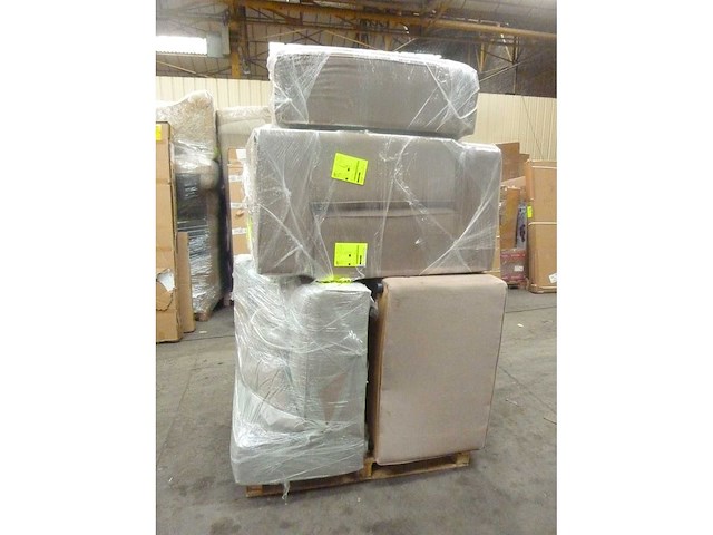 Xxl modulaire hoekbank cappuccino in linnen 430 cm - rechts - afbeelding 6 van  18