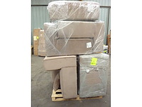 Xxl modulaire hoekbank cappuccino in linnen 430 cm - rechts - afbeelding 10 van  18