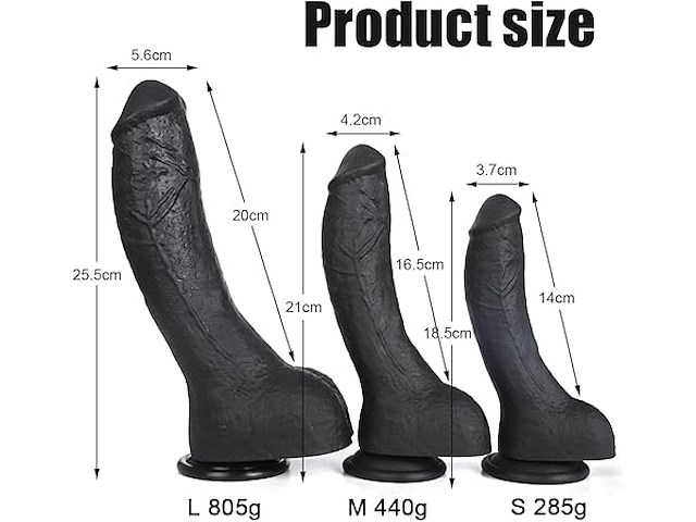 Xxl realistische dildo met zuignap - afbeelding 3 van  4