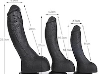 Xxl realistische dildo met zuignap - afbeelding 3 van  4