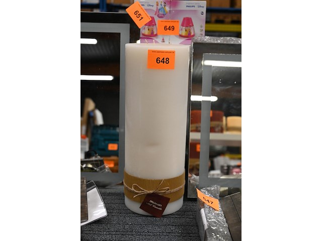 Xxxl kaars wit - afbeelding 1 van  1