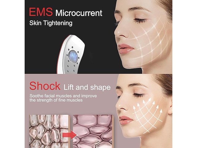 Yaasier elektrische v-vormige gezichtsmassager - afbeelding 2 van  4