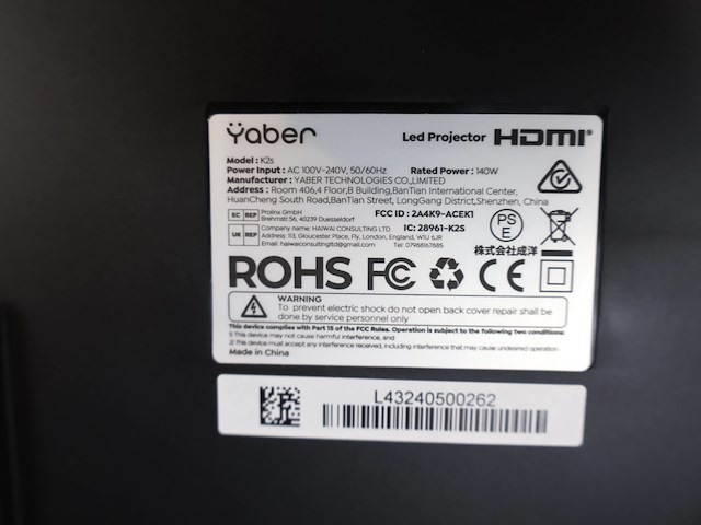 Yaber projector - afbeelding 4 van  5