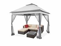 Yaheetech 3,3×3,3 m paviljoen met zijwanden - afbeelding 1 van  2