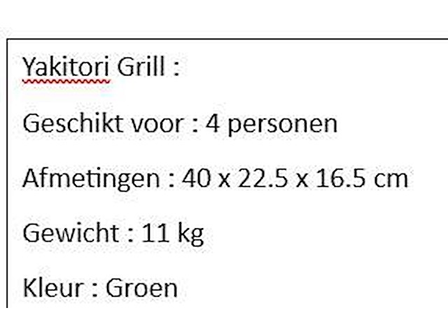 Yakitori grill - afbeelding 2 van  2