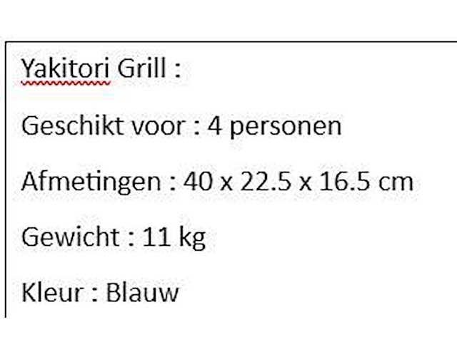 Yakitori grill - afbeelding 2 van  2