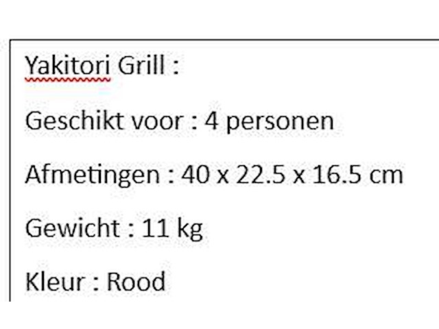 Yakitori grill - afbeelding 2 van  2