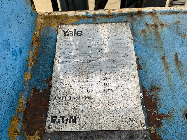 Yale glp-050 vorkheftruck - 2500kg - afbeelding 11 van  23