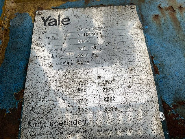Yale glp-050 vorkheftruck - 2500kg - afbeelding 13 van  23