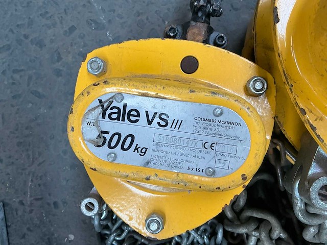 Yale kettingtakel (2x) - afbeelding 3 van  3