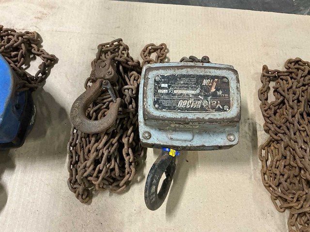 Yale manuele kettingtakel (2x) - afbeelding 2 van  2