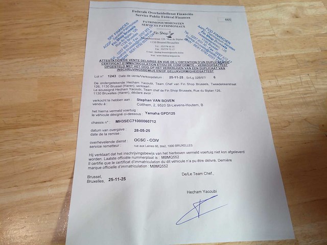 Yamaha - n max 125 - motorfiets - afbeelding 4 van  12