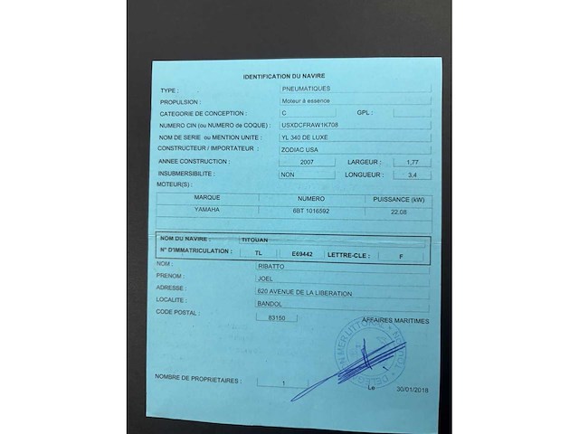 Yamaha - rubber boat - 2007 - afbeelding 11 van  12