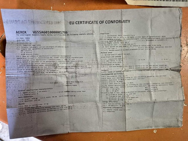 Yamaha airox 2-zit - 4 takt motorfiets - afbeelding 3 van  20