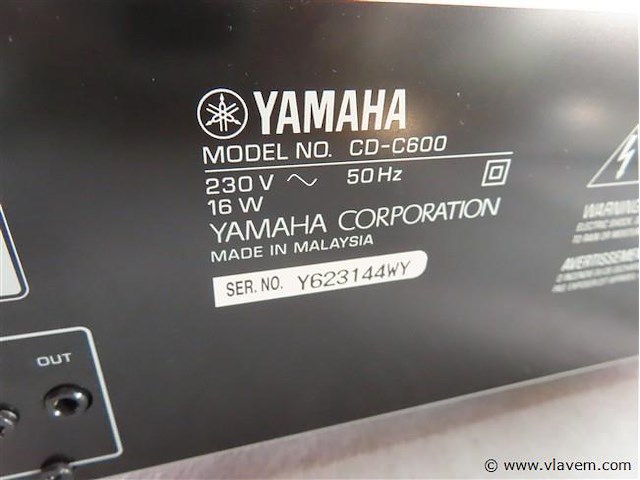 Yamaha cd-c600 - afbeelding 4 van  5