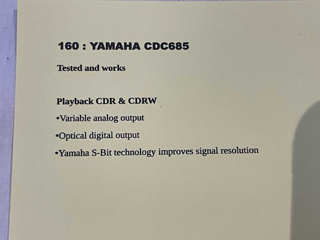 Yamaha cdc-685 cd-wisselaar - afbeelding 4 van  4