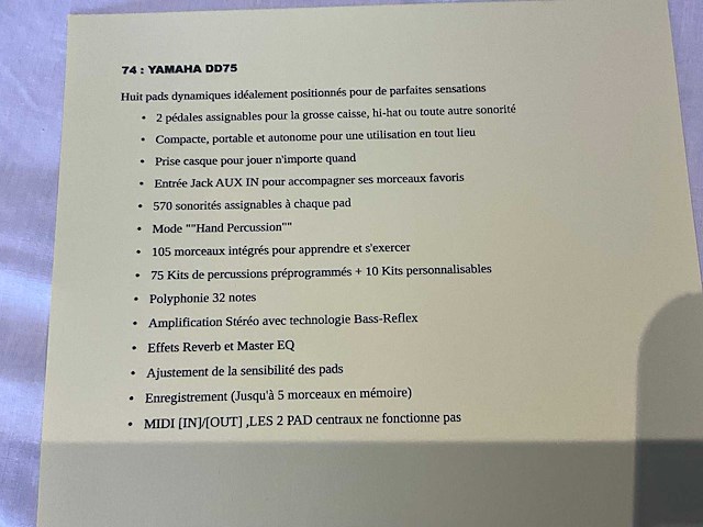Yamaha dd-75 octopad drum - afbeelding 4 van  4