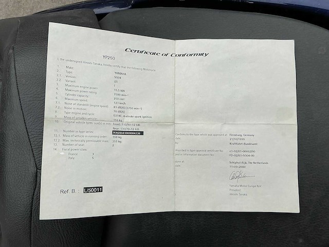 Yamaha majesty sg04 brommer - afbeelding 2 van  9