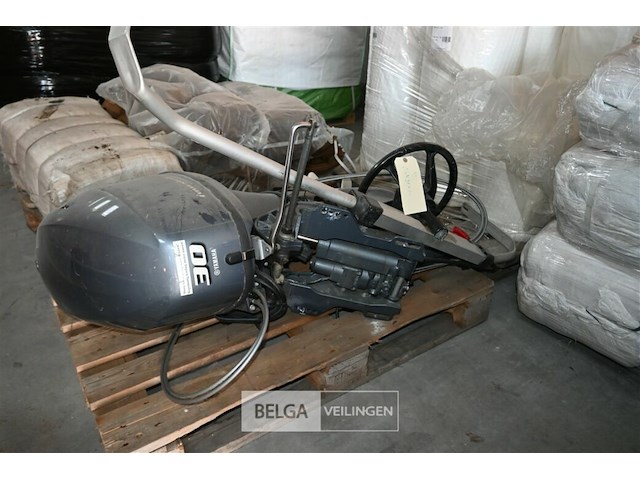 Yamaha motor voor boot + karretje - afbeelding 2 van  11