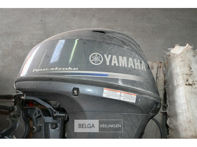 Yamaha motor voor boot + karretje - afbeelding 6 van  11
