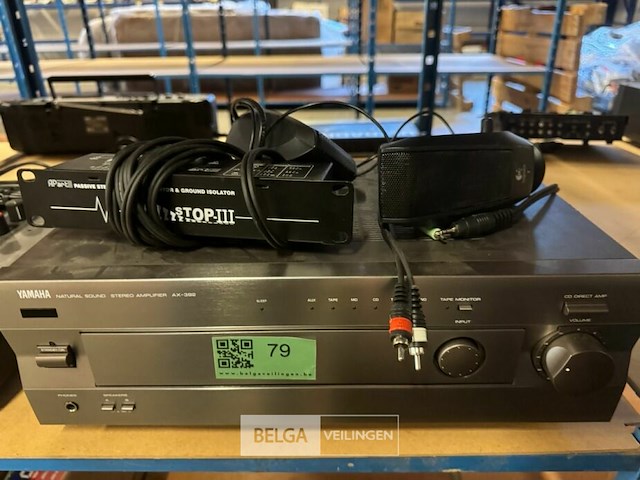 Yamaha stereo amplifier ax-392 + apart signal converter + 2x logitech speakers - afbeelding 4 van  5