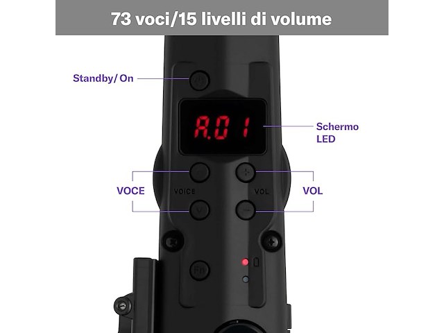 Yamaha yds-120 digital saxophone - afbeelding 3 van  5