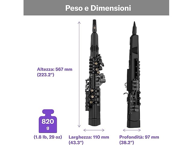 Yamaha yds-120 digital saxophone - afbeelding 4 van  5