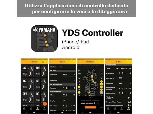 Yamaha yds-120 digital saxophone - afbeelding 5 van  5