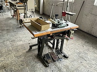 Yamato dcz 361 a d2k safetystitch machine met langstukstapelaar beisler - afbeelding 1 van  9