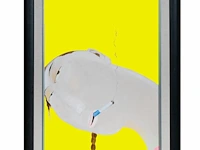 Yan yu (1964), a series of two portraits of 'smoker i' and 'smoker ii', oil on canvas 49 x 149 cm. (19.28 x 58.65 in.), frame: 66 x 167 cm. (25.98 x 65 3/4 in.) - afbeelding 2 van  7