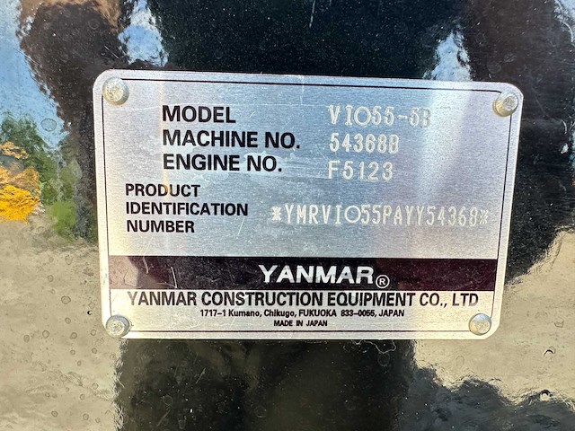 Yanmar - vio40-5b - midigraafmachine - afbeelding 29 van  30