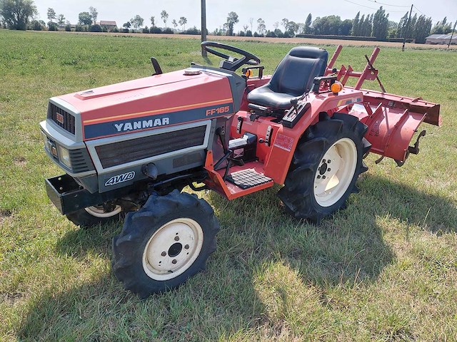 Yanmar f165 minitractor + grondfrees - afbeelding 1 van  14