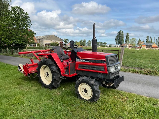 Yanmar f20 minitractor + grondfrees - afbeelding 7 van  13