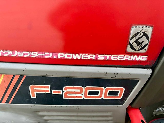 Yanmar f200 minitractor 4wd 1247 uur - afbeelding 6 van  9