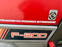 Yanmar f200 minitractor 4wd 1247 uur - afbeelding 6 van  9
