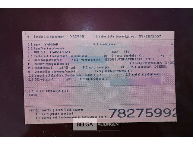 Yanmar graafmachine - afbeelding 3 van  13