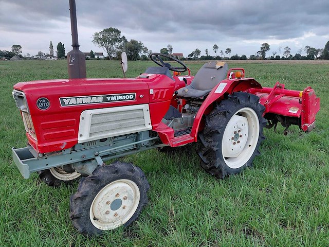 Yanmar ym1810 minitractor + grondfrees - afbeelding 1 van  23