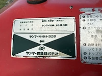 Yanmar ym1820d vierwielaangedreven minitractor met grondfrees - afbeelding 10 van  25