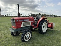Yanmar ym1820d vierwielaangedreven minitractor met grondfrees