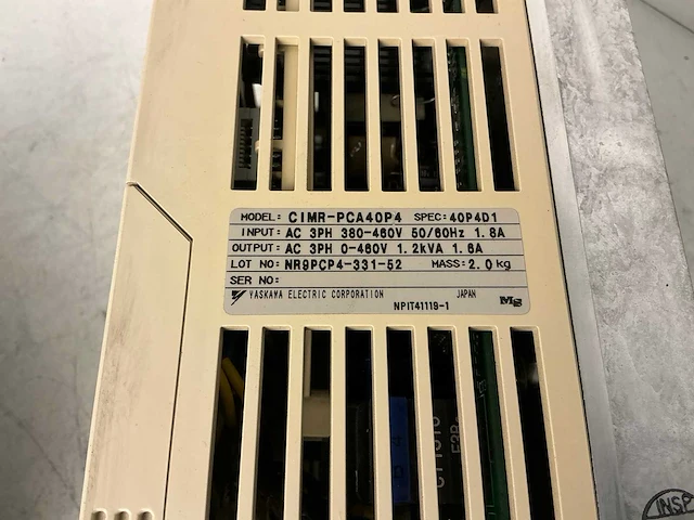 Yaskawa cimr-pca40p4 606pc3 frequentieregelaar (2x) - afbeelding 5 van  5