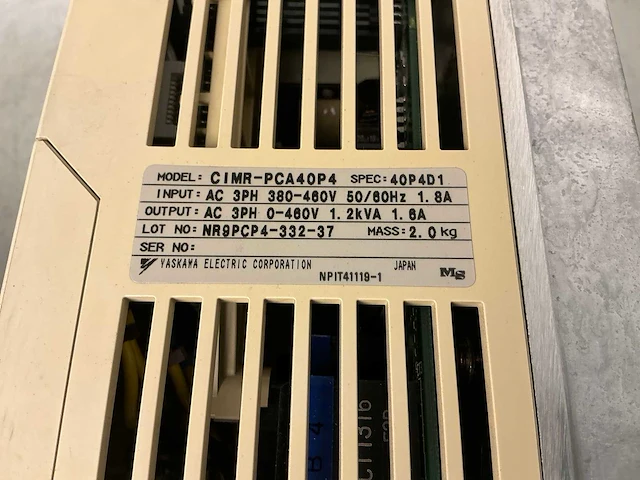 Yaskawa cimr-pca40p4 606pc3 frequentieregelaar (2x) - afbeelding 5 van  6