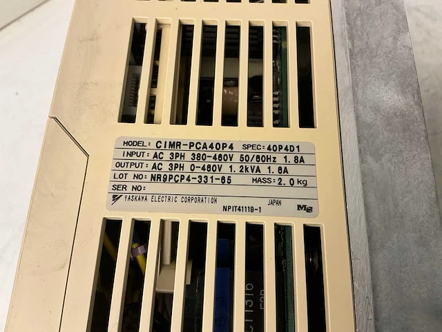 Yaskawa cimr-pca40p4 606pc3 frequentieregelaar (2x) - afbeelding 6 van  6