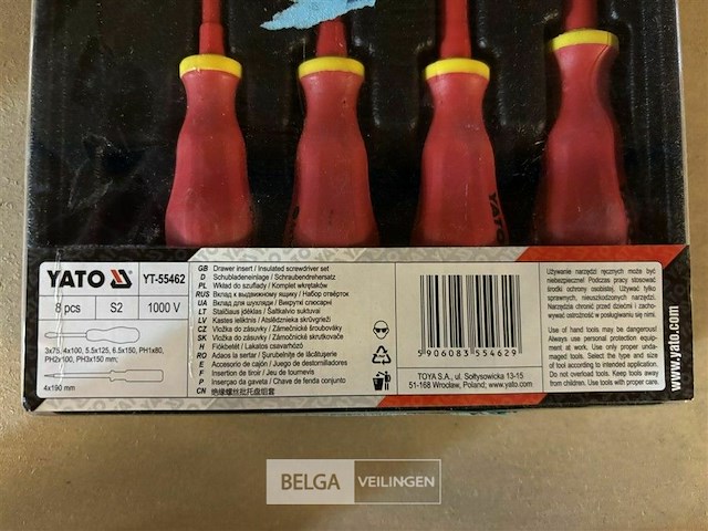 Yato gereedschapslade inzetstuk 8 stuks - afbeelding 4 van  4