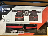 Yato gereedschapstas - met kruk - zwart - rood - afbeelding 2 van  2