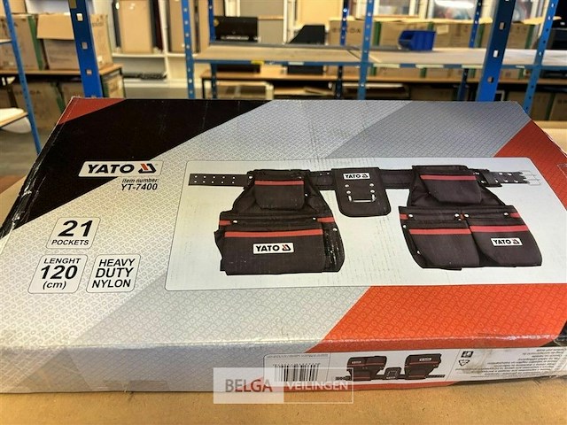 Yato gereedschapstas met kruk - zwart - rood - afbeelding 4 van  4