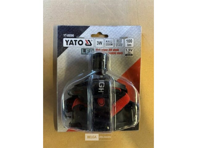 Yato hoofdlamp - met led verlichting - waterdicht - afbeelding 2 van  2