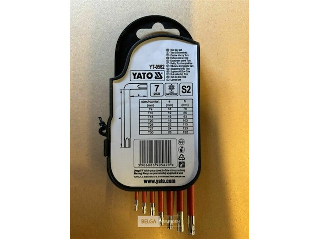 Yato torx stiftsleutelset - 7-delig - met gereedschapshouder - afbeelding 3 van  3