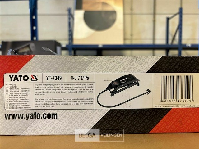 Yato voetpomp - met manometer - afbeelding 3 van  3